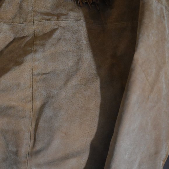 Scully Western Leather Fringed and beaded decorations on Men's XL Jacket - Picture 8 of 16